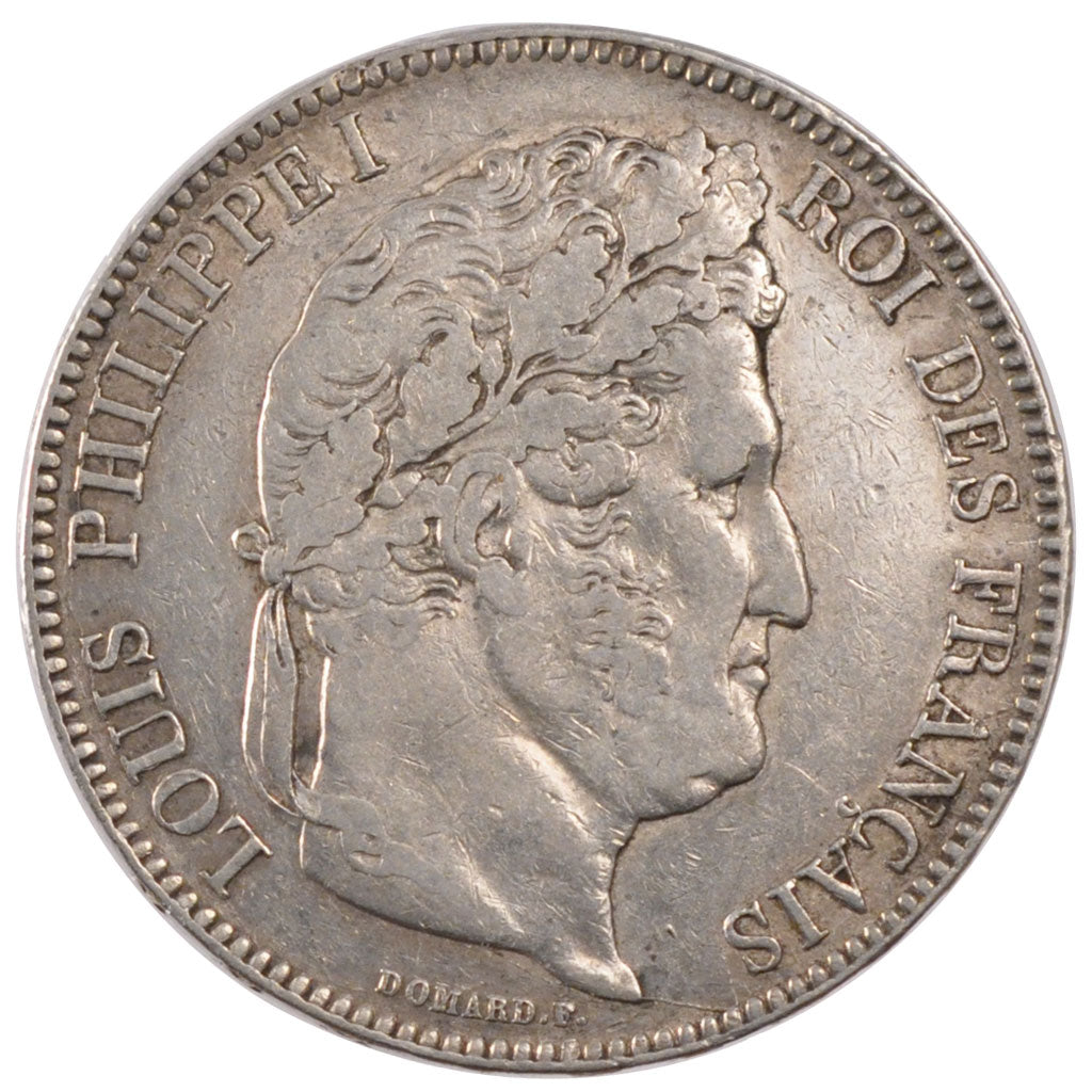 Monnaie, France, Louis-Philippe, 5 Francs, 1843, Strasbourg, TTB, Argent