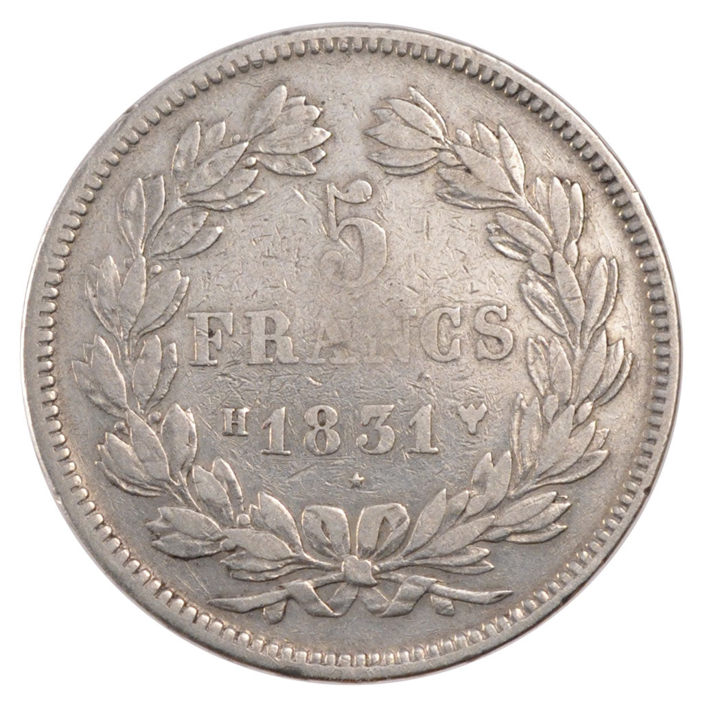 Monnaie, France, Louis-Philippe, 5 Francs, 1831, La Rochelle, TB, Argent