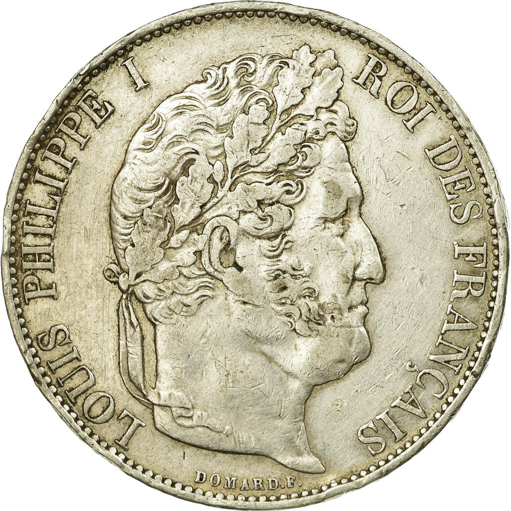 Monnaie, France, Louis-Philippe, 5 Francs, 1844, Bordeaux, TTB, Argent