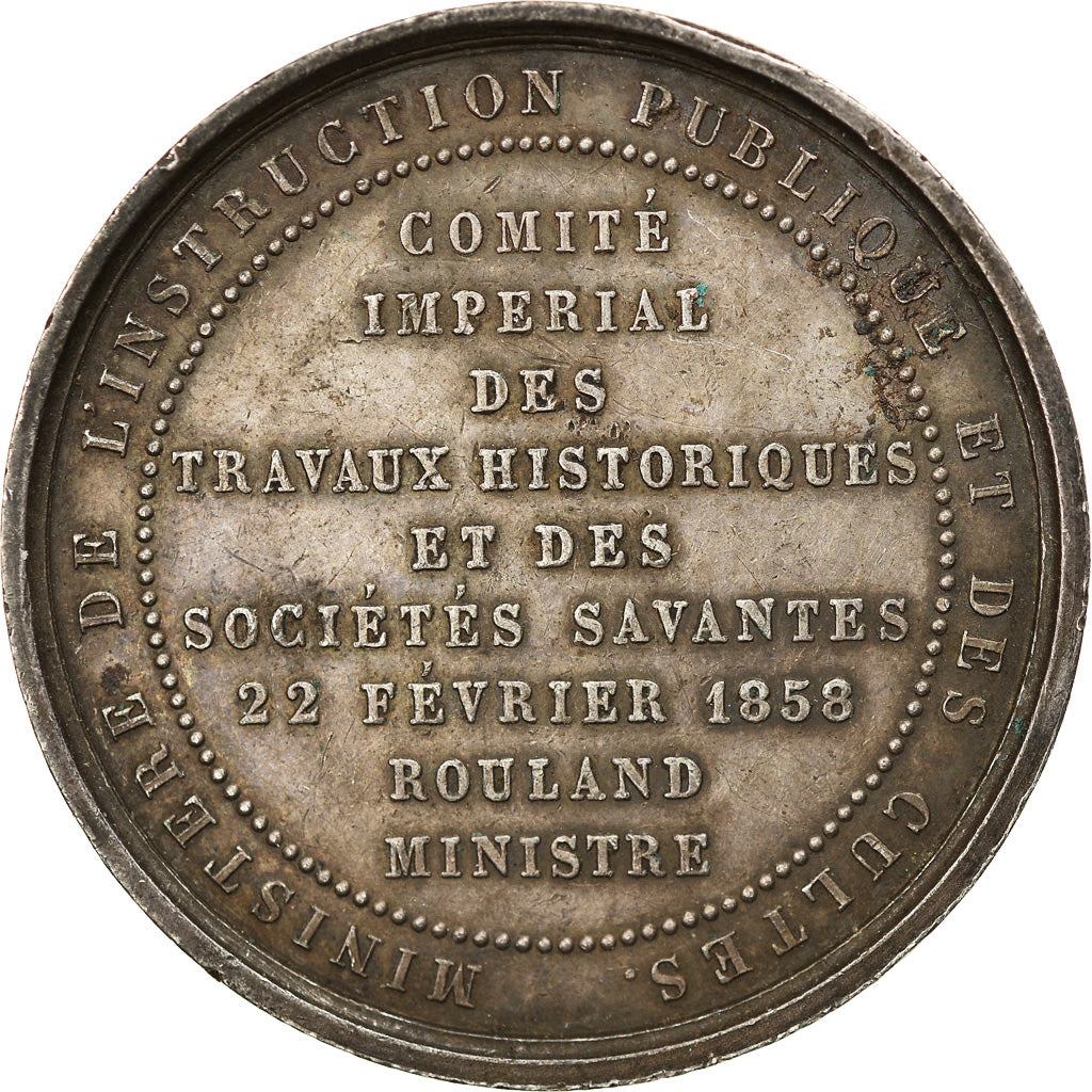 France, Médaille, Napoléon III, Comité Impérial des Travaux historiques et
