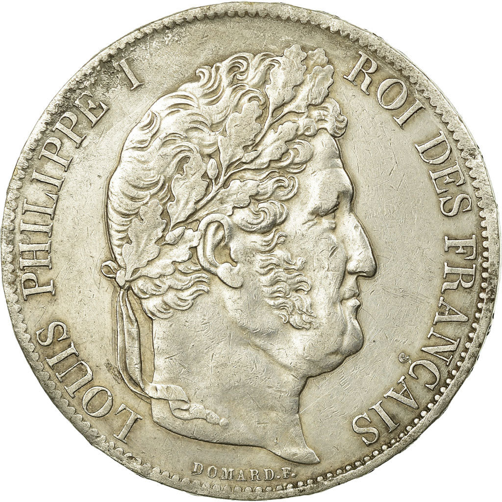 Monnaie, France, Louis-Philippe, 5 Francs, 1848, Strasbourg, TTB+, Argent