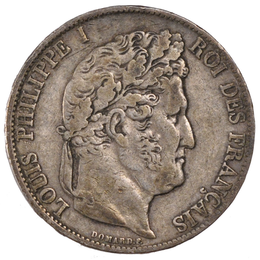 Monnaie, France, Louis-Philippe, 5 Francs, 1848, Strasbourg, TTB, Argent