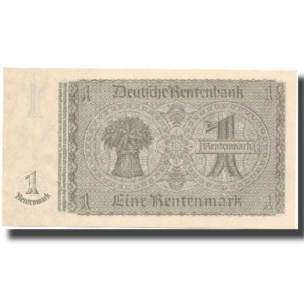 Biljet, Duitsland, 1 Rentenmark, 1937, 1937, KM:173b, NIEUW
