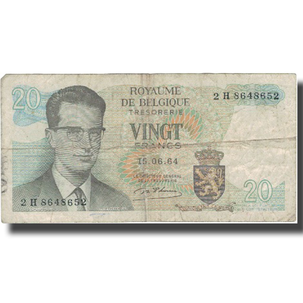 Billet, Belgique, 20 Francs, 1964, 1964-06-15, KM:138, TB