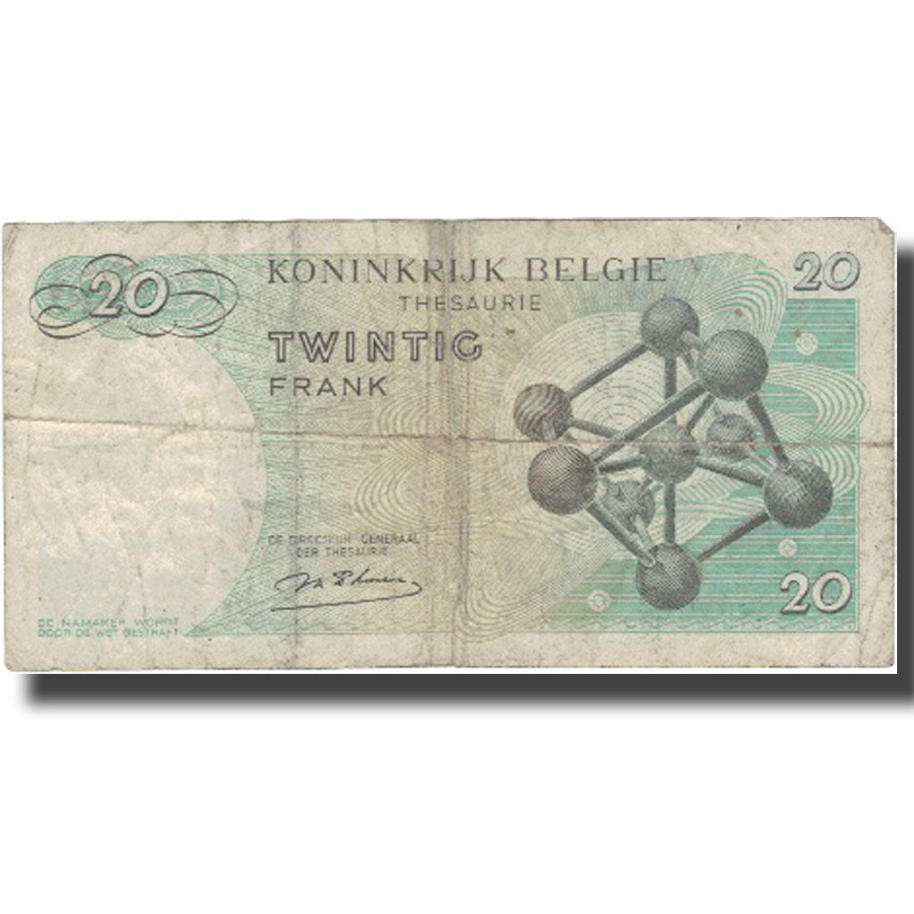 Billet, Belgique, 20 Francs, 1964, 1964-06-15, KM:138, TB