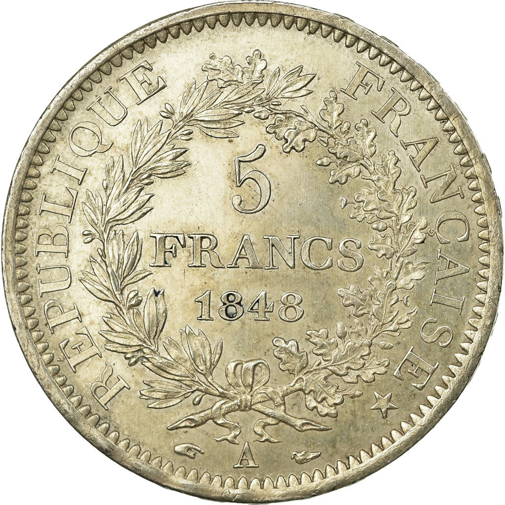 Monnaie, France, Hercule, 5 Francs, 1848, Paris, SUP, Argent, Gadoury:683