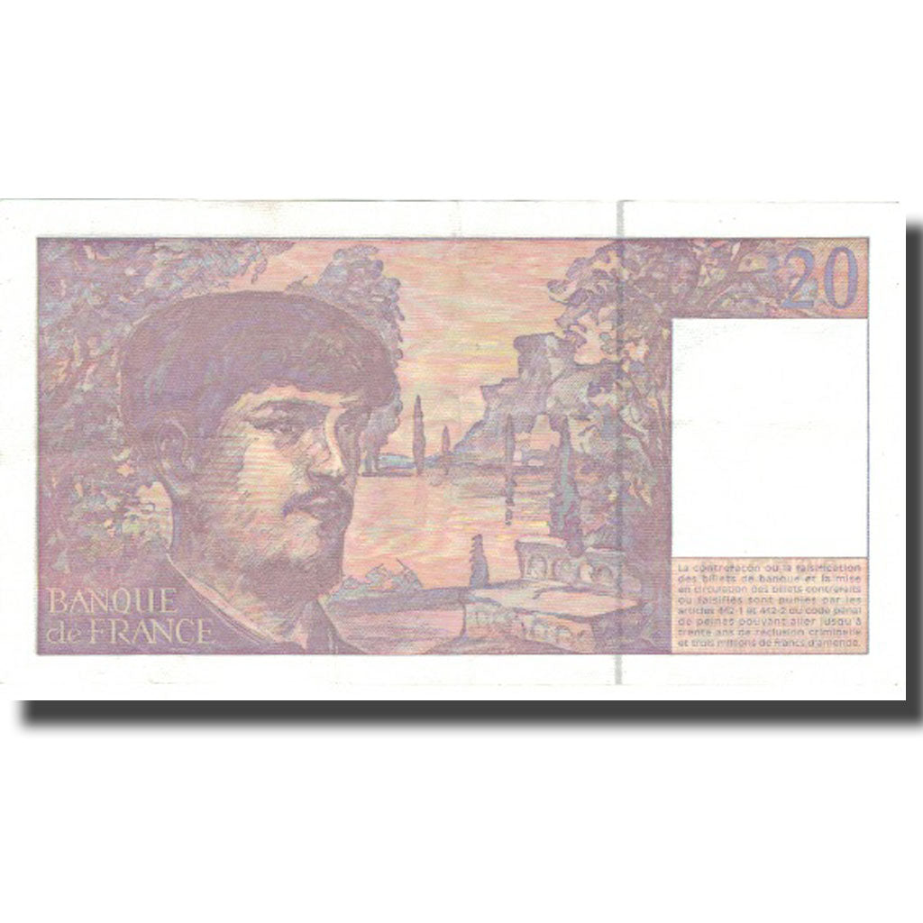France, 20 Francs, 20 F 1980-1997 ''Debussy'', 1997, 1997, AU(55-58)