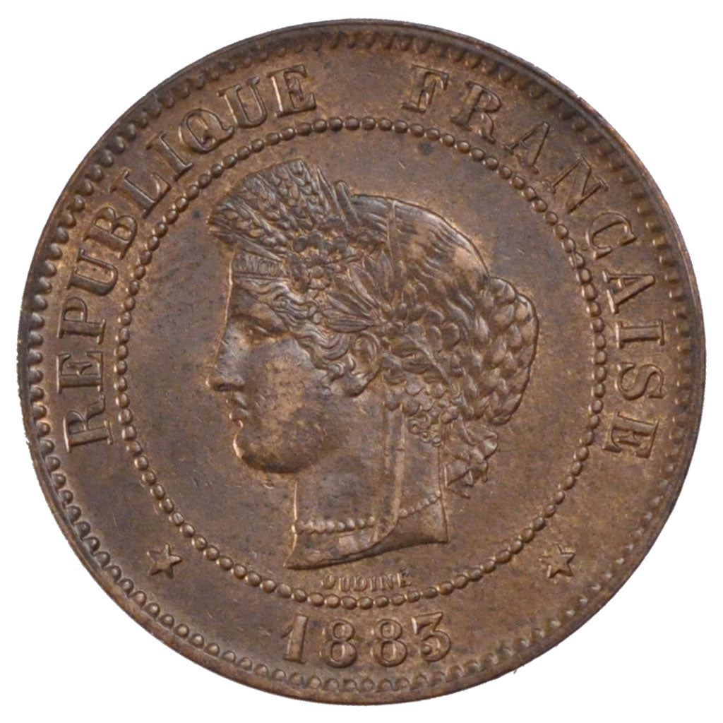 Monnaie, France, Cérès, 5 Centimes, 1883, Paris, SUP, Bronze, KM:821.1