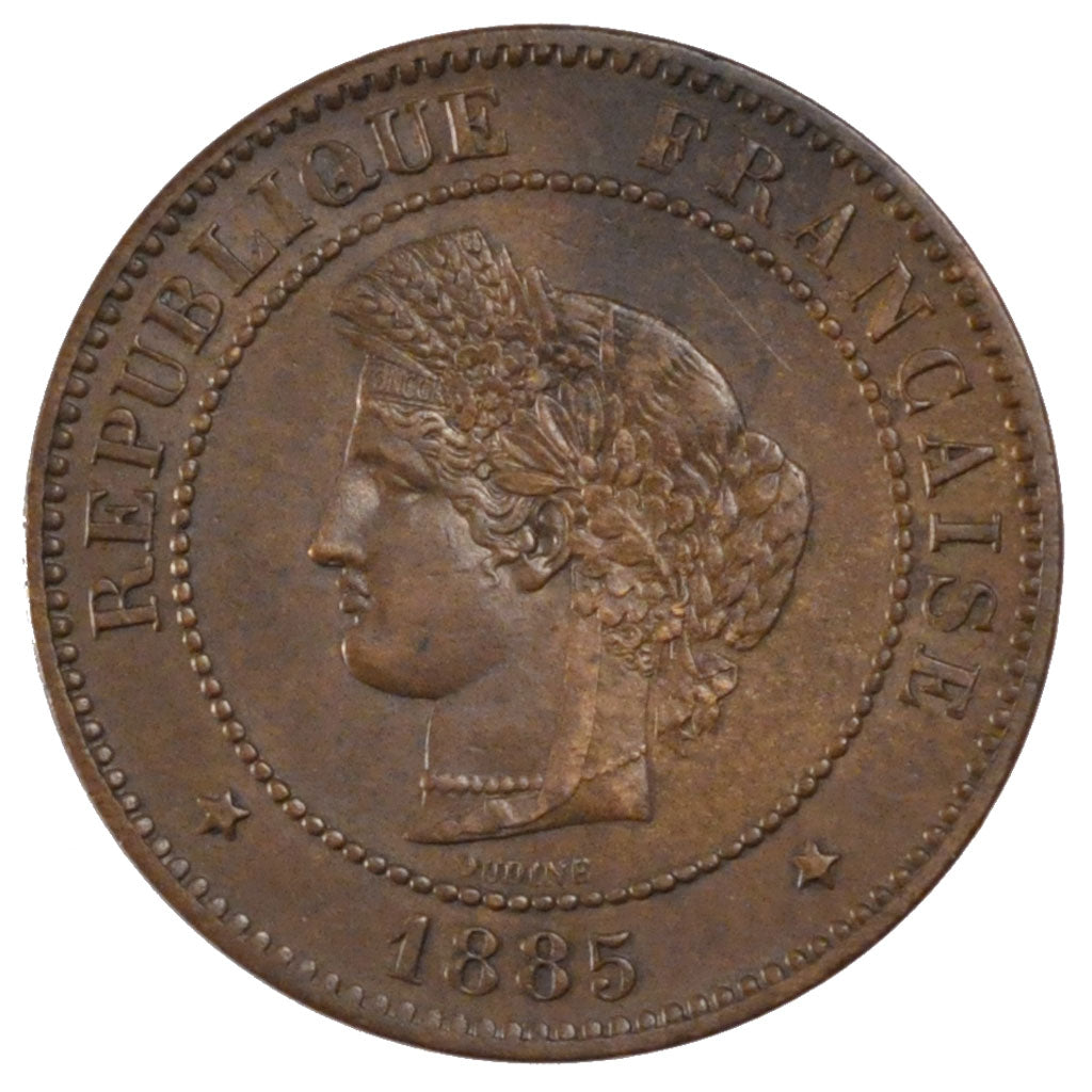 Monnaie, France, Cérès, 5 Centimes, 1885, Paris, SUP, Bronze, KM:821.1