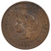 Monnaie, France, Cérès, 5 Centimes, 1885, Paris, SUP, Bronze, KM:821.1