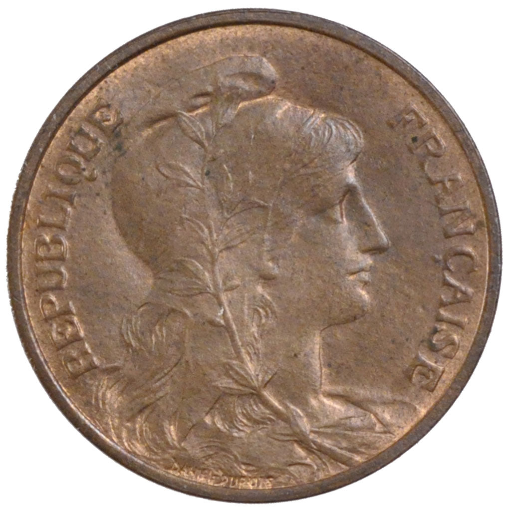 Coin, France, Dupuis, 5 Centimes, 1908, Paris, AU(55-58), Bronze, Gadoury:165
