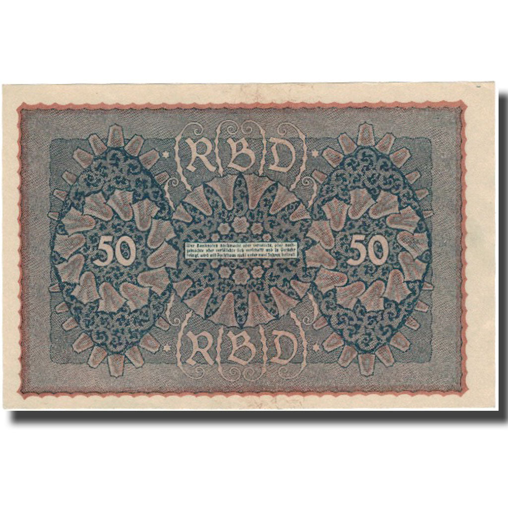 Banknot, Niemcy, 50 Mark, 1919, 1919-06-24, KM:66, AU(55-58)