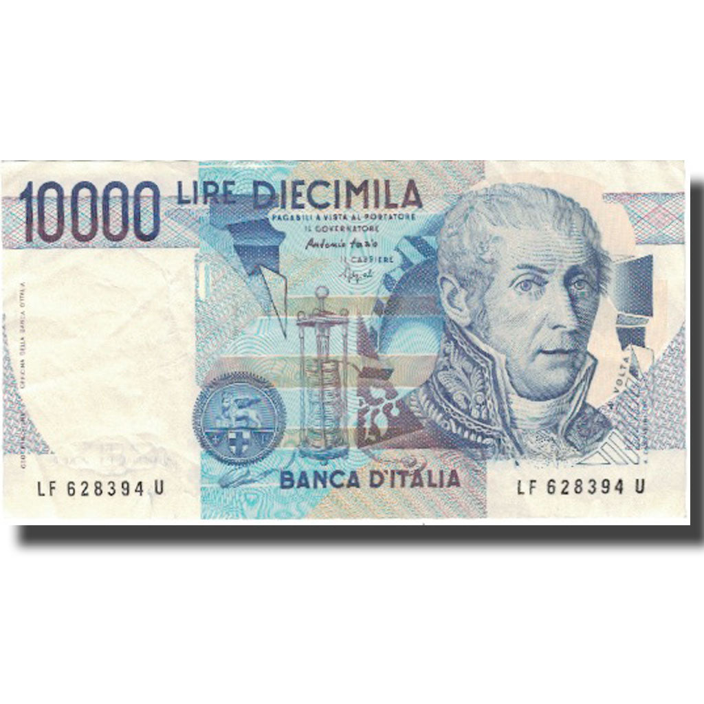 Biljet, Italië, 10,000 Lire, Undated (1983), KM:112c, TTB
