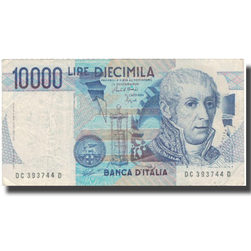 Billete, 10,000 Lire, UNDATED (1984), Italia, KM:112b, MBC