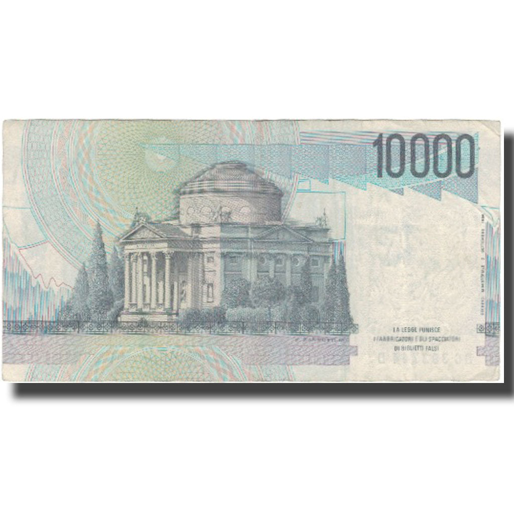 Billete, 10,000 Lire, UNDATED (1984), Italia, KM:112b, MBC