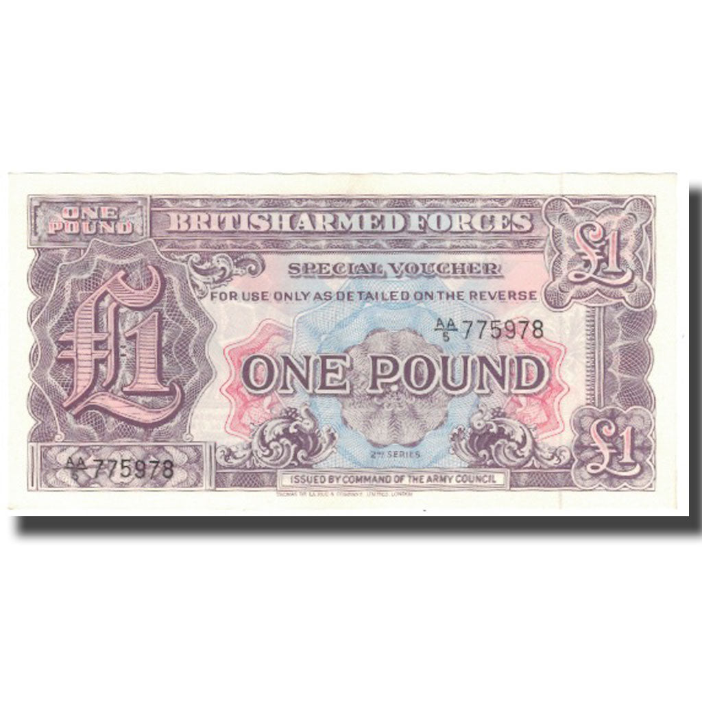 Banknot, Wielka Brytania, 1 Pound, Undated (1948), Undated, KM:M22a, UNC(65-70)