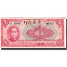 Banknote, China, 10 Yüan, 1940, 1940, KM:85b, EF(40-45)