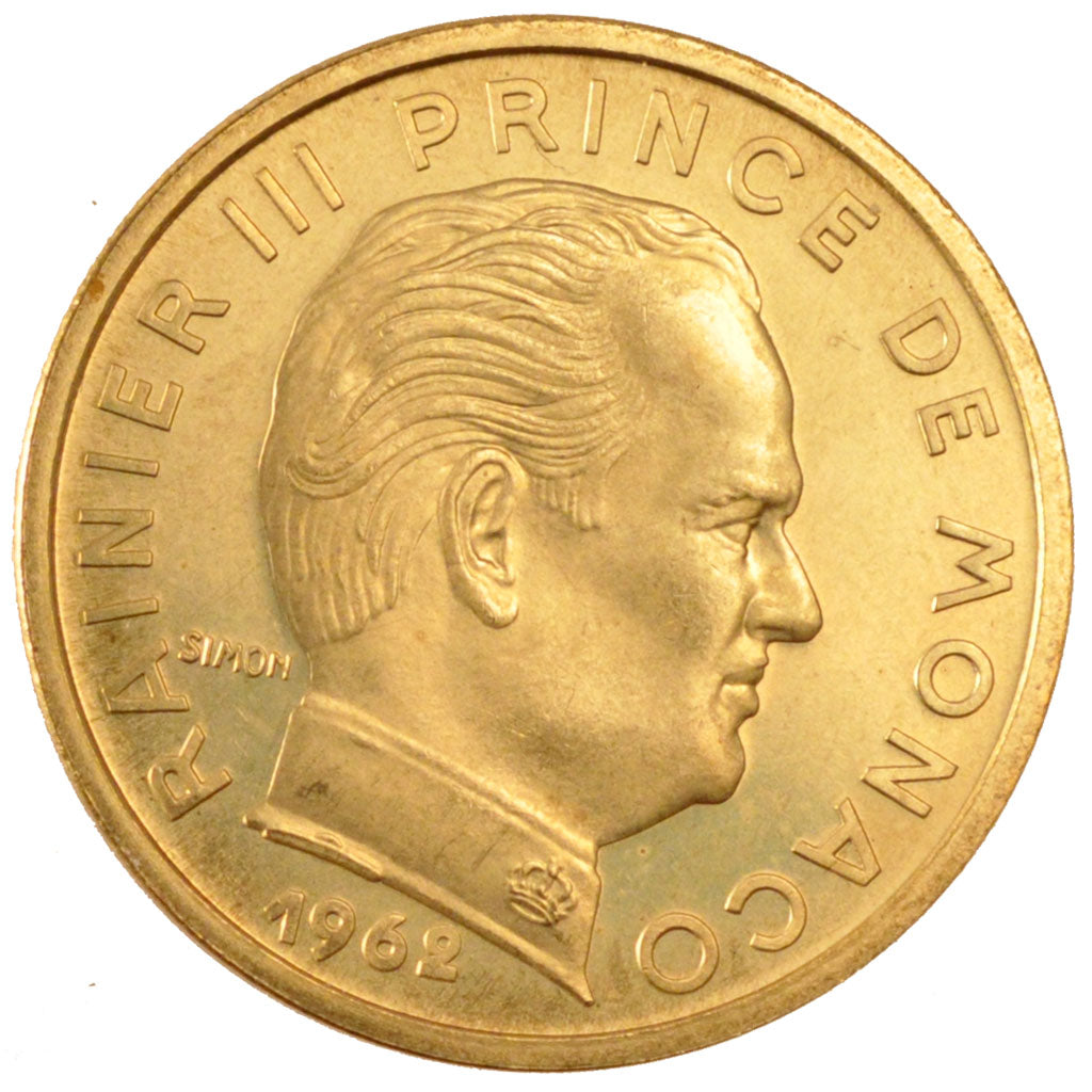 Coin, Monaco, 50 Centimes, 1962, MS(60-62), Cupro-Aluminium, KM:E49, Gadoury:148