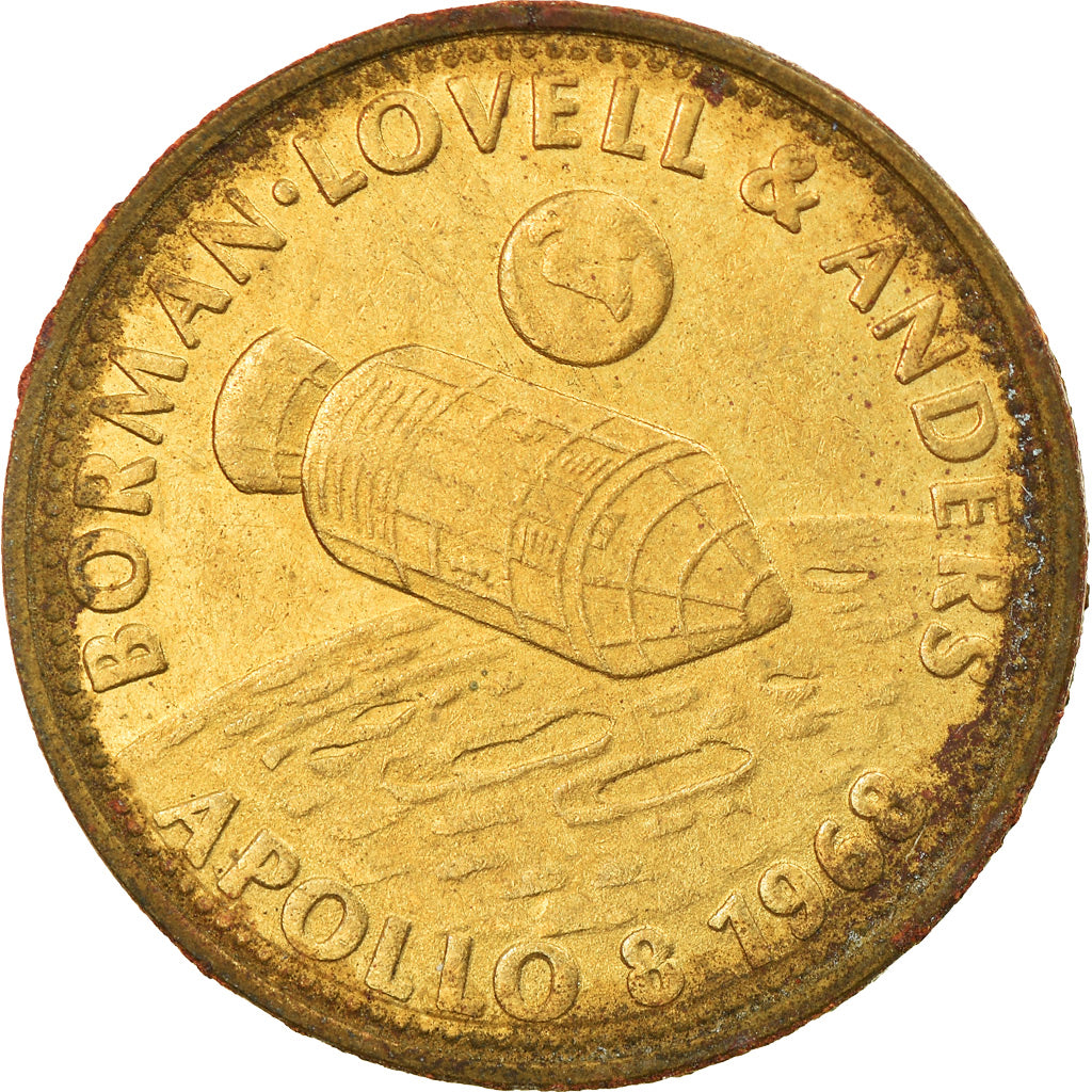 France, Jeton, Collection Shell, Apollo 8, Sciences & Technologies, TB+