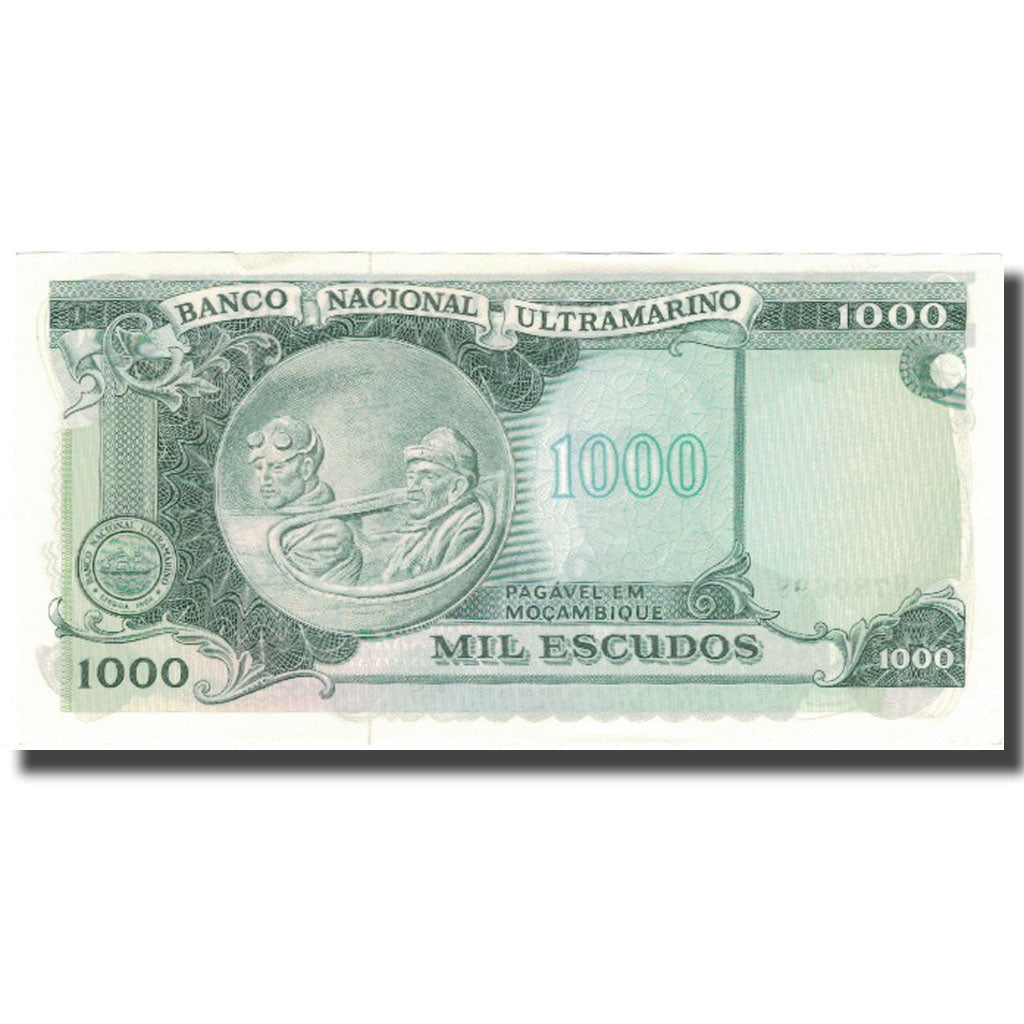 Biljet, Mozambique, 1000 Escudos, 1972, 1972-05-23, KM:119, NIEUW