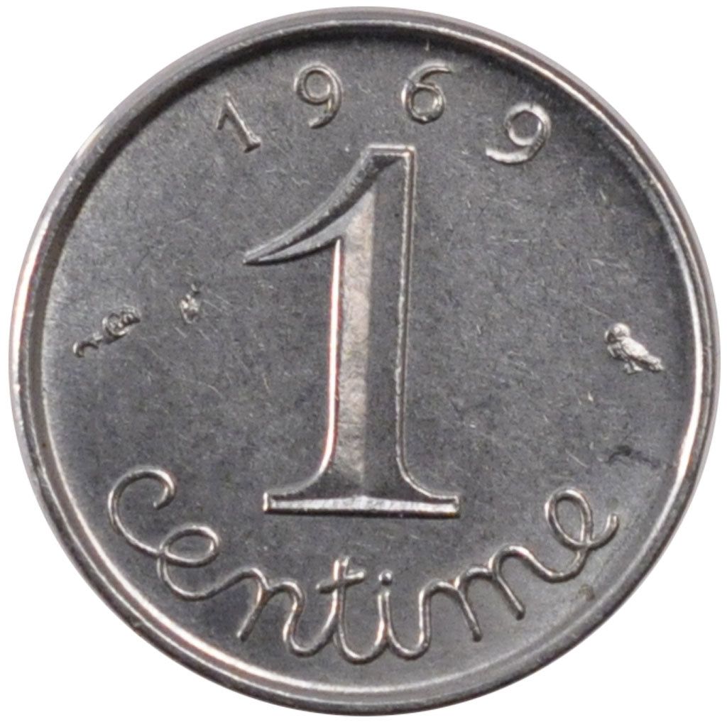 Moneda, Francia, Épi, Centime, 1969, Paris, EBC, Acero inoxidable, Gadoury:91