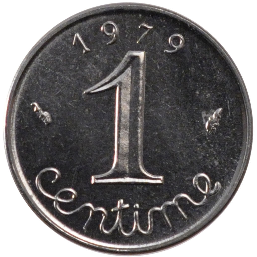 Moneta, Francja, Épi, Centime, 1979, Paris, MS(65-70), Stal nierdzewna