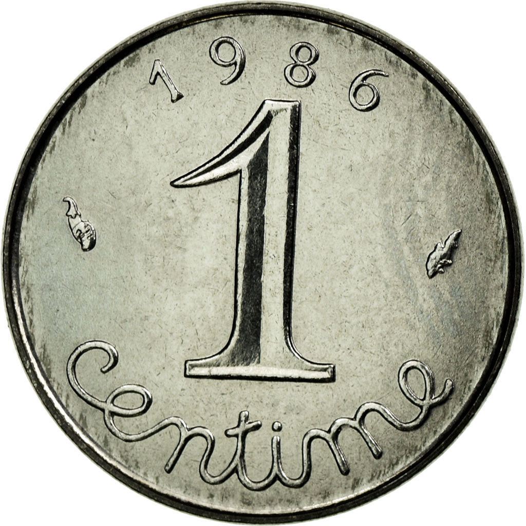Monnaie, France, Épi, Centime, 1986, Paris, FDC, Stainless Steel, Gadoury:91