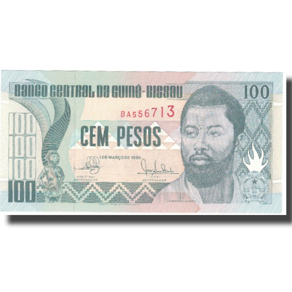 Banknot, Gwinea-Bissau, 100 Pesos, 1990, 1990-03-01, KM:11, UNC(65-70)