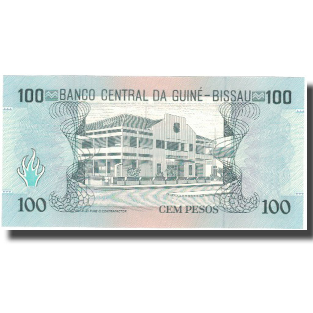 Banknot, Gwinea-Bissau, 100 Pesos, 1990, 1990-03-01, KM:11, UNC(65-70)