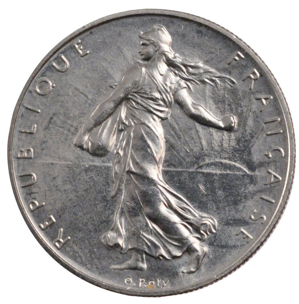 Coin, France, Semeuse, Franc, 1990, Paris, MS(65-70), Nickel, Gadoury:474