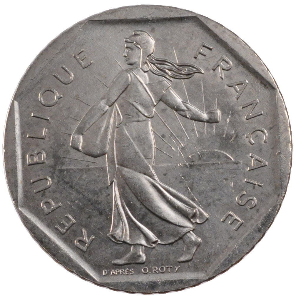 Coin, France, Semeuse, 2 Francs, 1995, MS(65-70), Nickel, KM:942.1, Gadoury:547