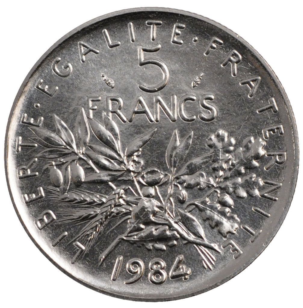 Coin, France, Semeuse, 5 Francs, 1984, Paris, MS(65-70), Nickel Clad