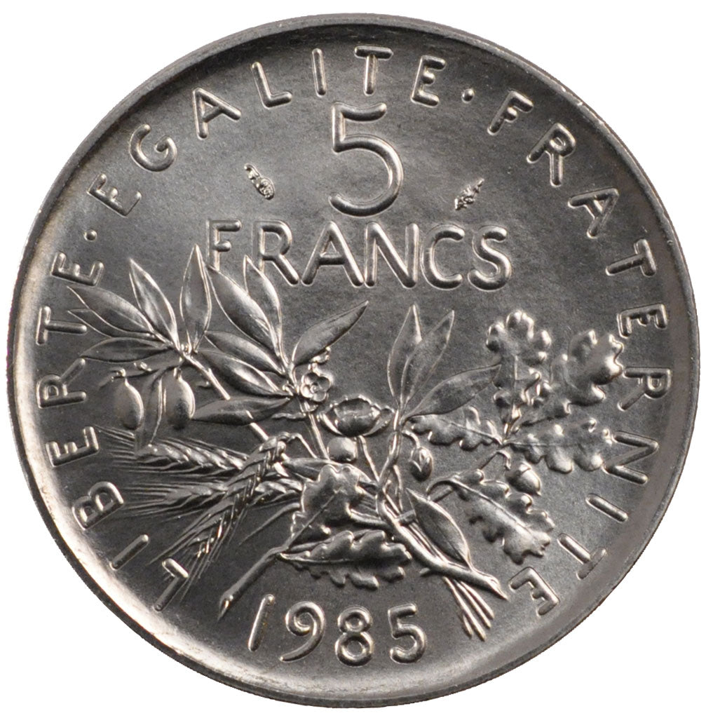 Monnaie, France, Semeuse, 5 Francs, 1985, Paris, FDC, Nickel Clad Copper-Nickel