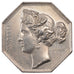France, Token, Notary, 1833, MS(60-62), Silver, Lerouge:413