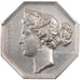 France, Token, Notary, 1833, MS(60-62), Silver, Lerouge:413
