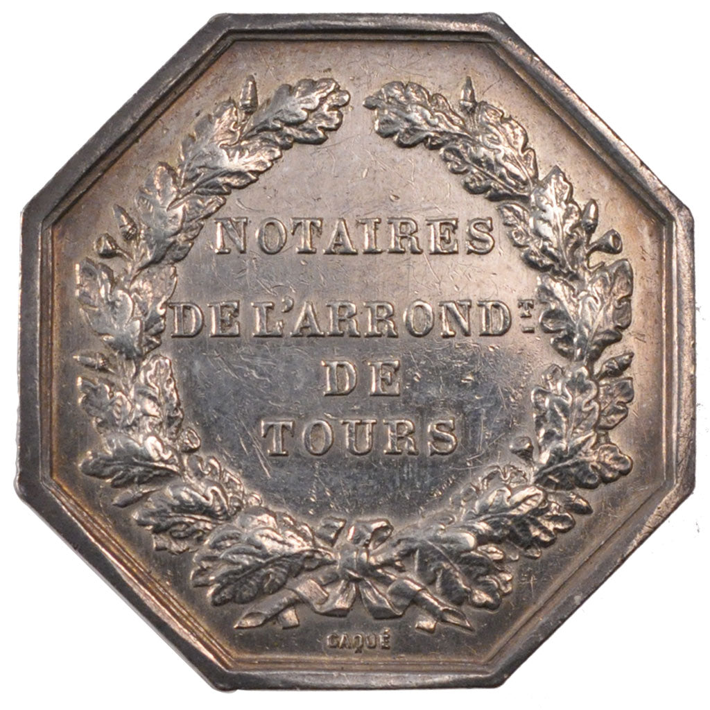 France, Jeton, Notary, SUP+, Argent, Lerouge:408b