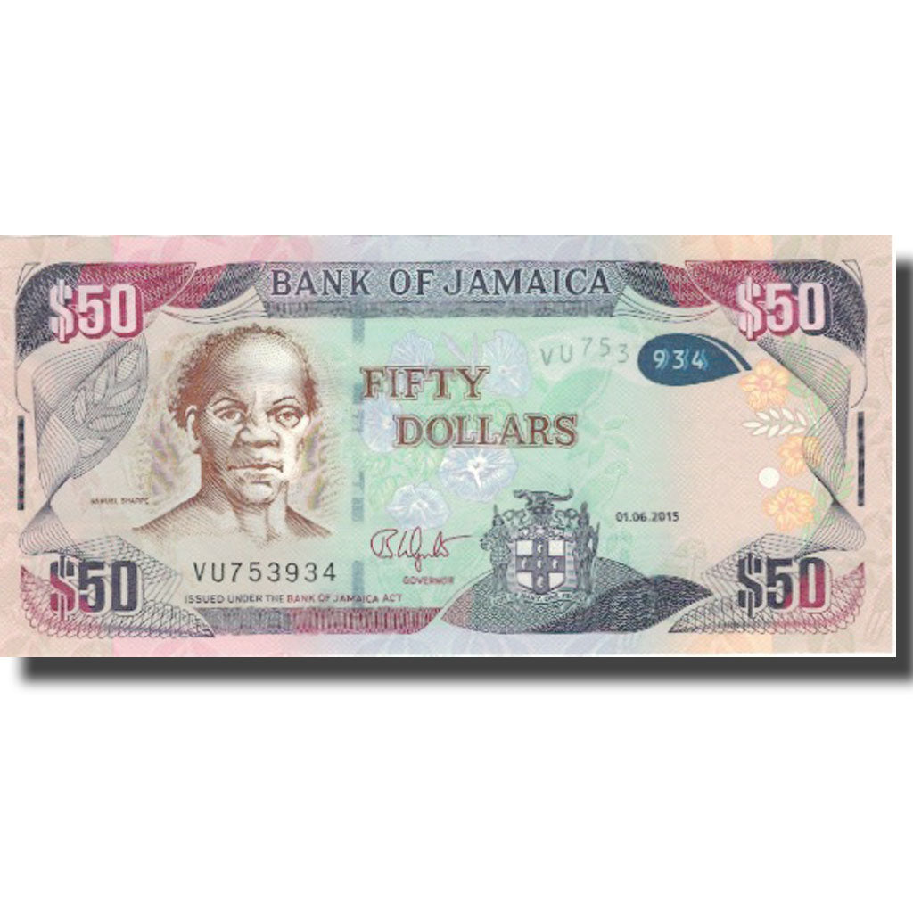 Billete, 50 Dollars, 2015, Jamaica, 2015-06-01, SC