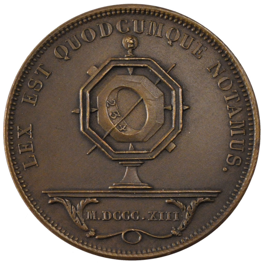 Frankrijk, Token, Notary, 1886, PR, Bronze, Lerouge:368e