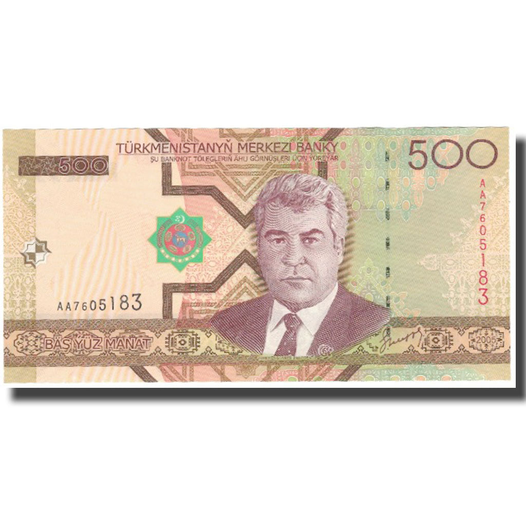 Nota, Turquemenistão, 500 Manat, KM:19, UNC(65-70)