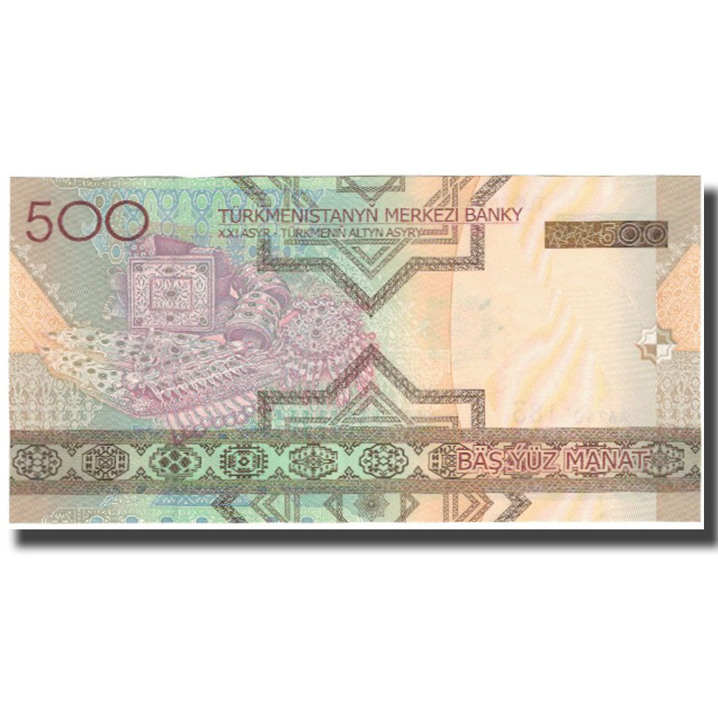 Nota, Turquemenistão, 500 Manat, KM:19, UNC(65-70)