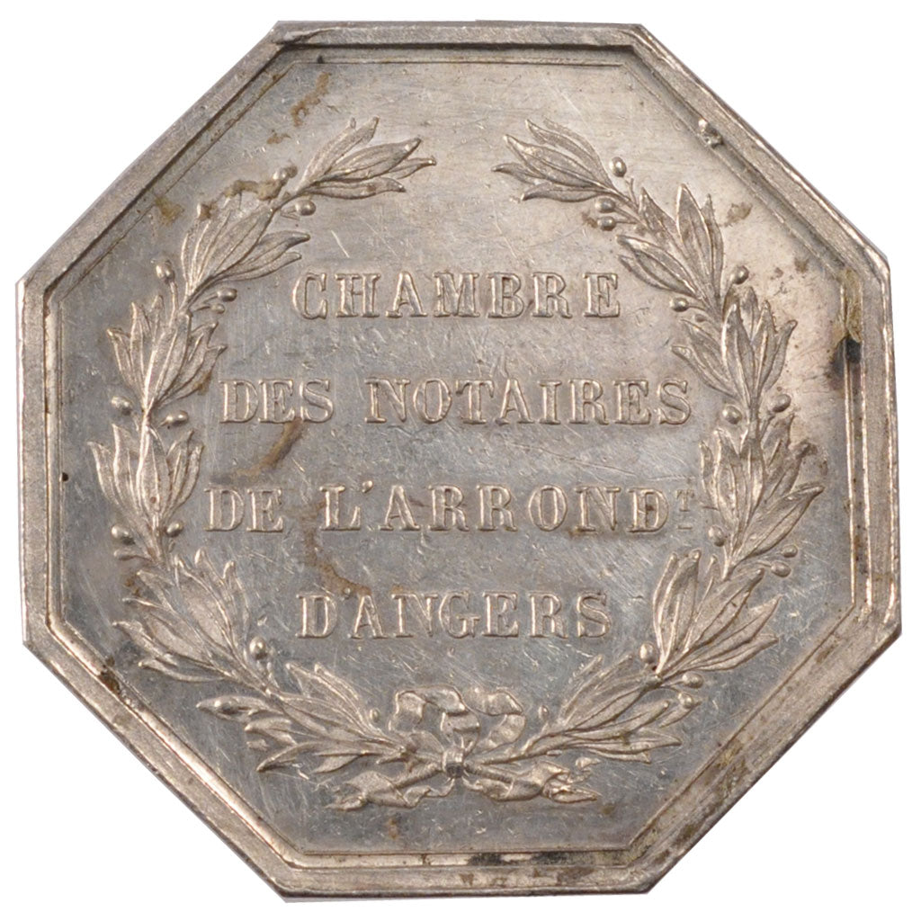 France, Token, Notary, AU(55-58), Silver, Lerouge:19