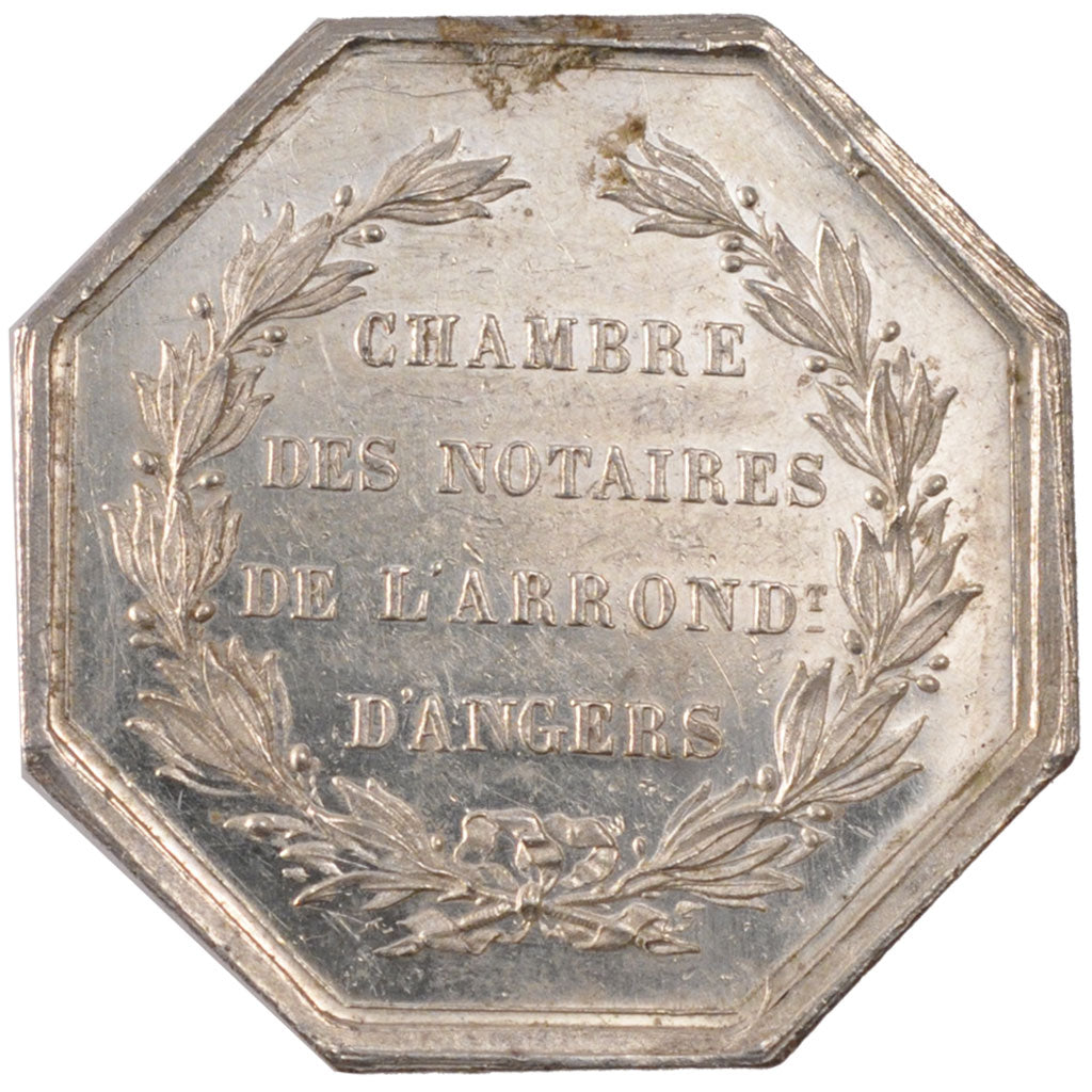 France, Token, Notary, MS(60-62), Silver, Lerouge:19a