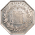 France, Token, Notary, 1833, MS(60-62), Silver, Lerouge:72