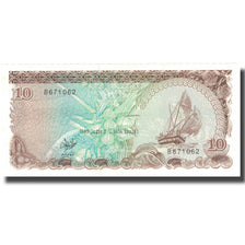 Banknote, Maldives, 10 Rufiyaa, 1983, 1983, KM:11a, UNC(65-70)