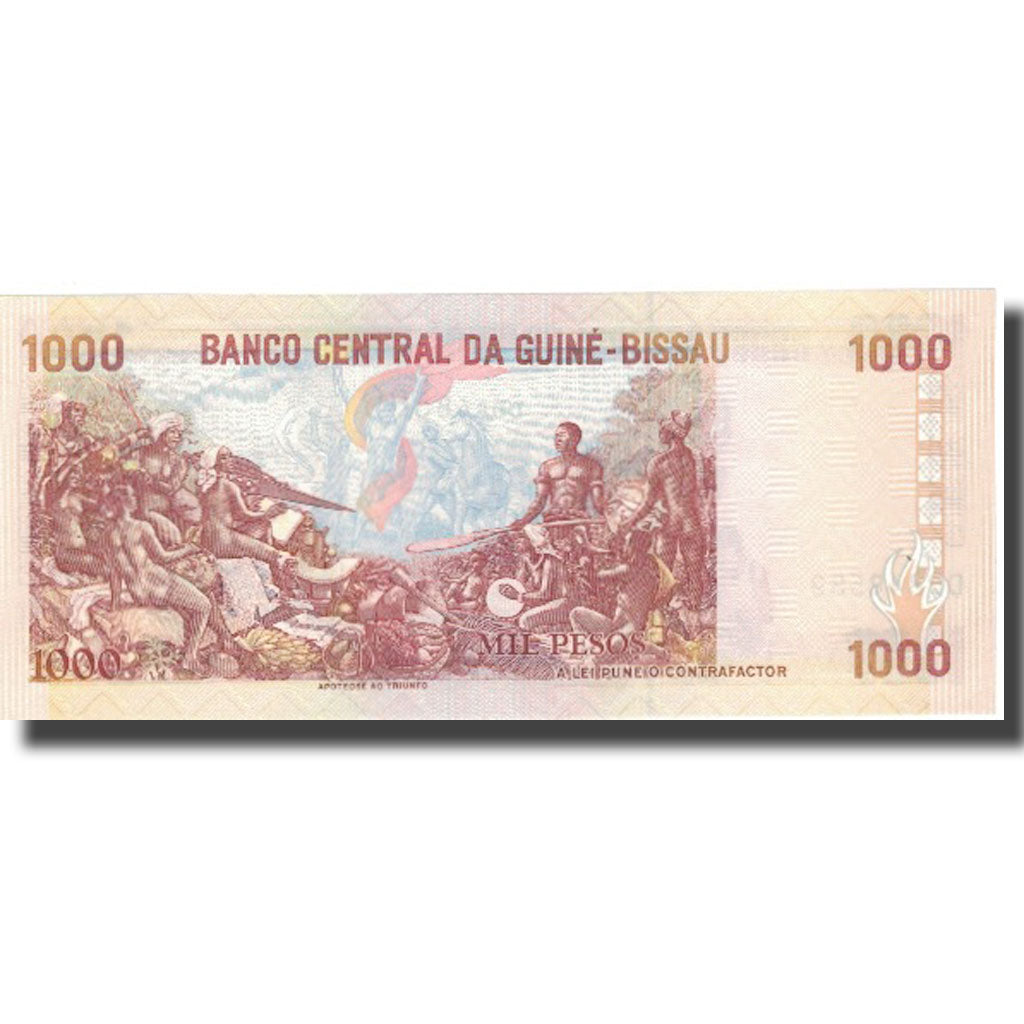 Banknote, Guinea-Bissau, 1000 Pesos, 1993, 1993-03-01, KM:13b, UNC(65-70)