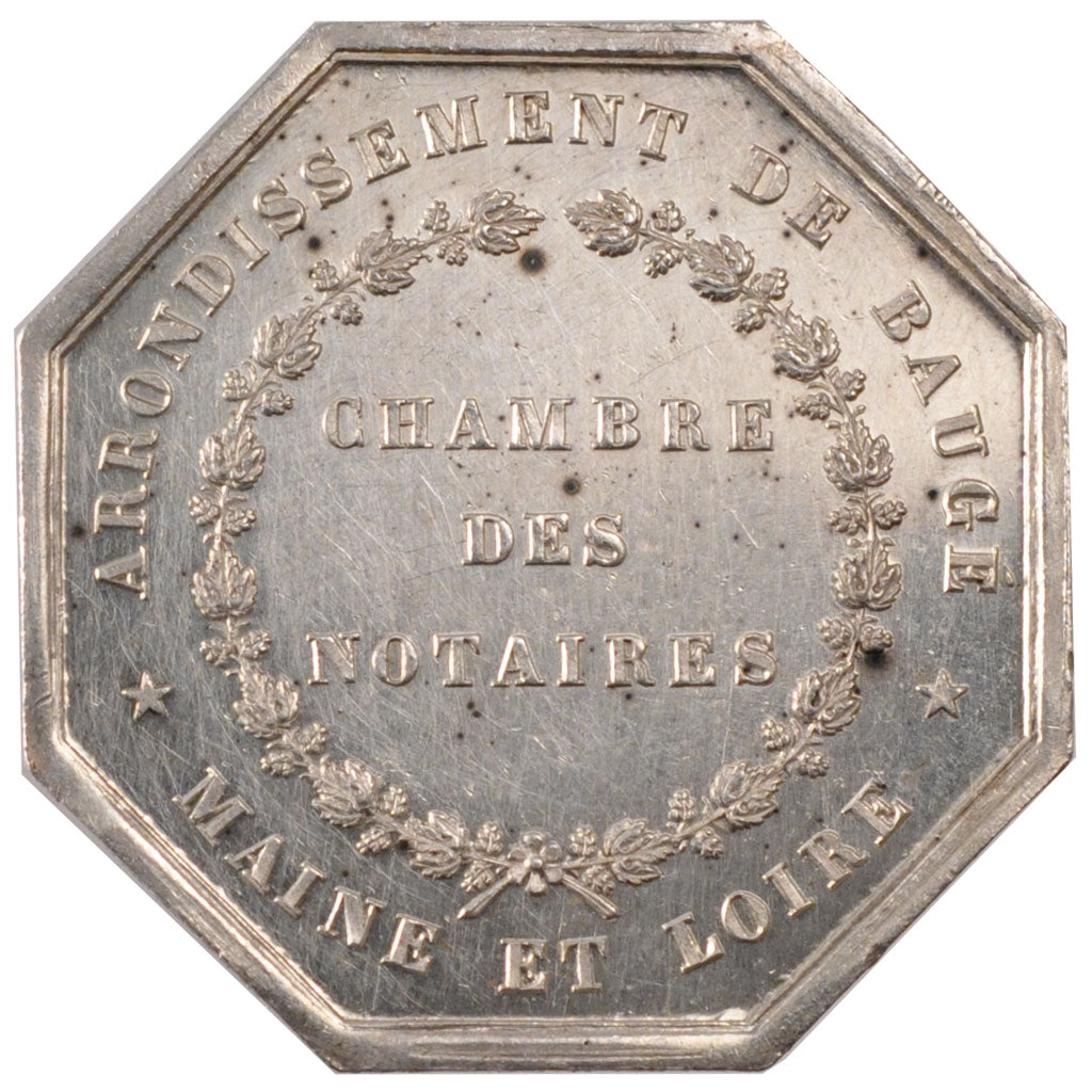 France, Token, Notary, MS(60-62), Silver, Lerouge:35