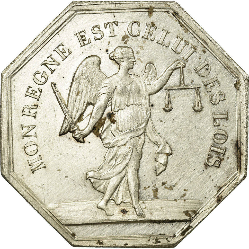 France, Jeton, Notaires de Baugé, Maine et Loire, SUP, Argent, Lerouge:34