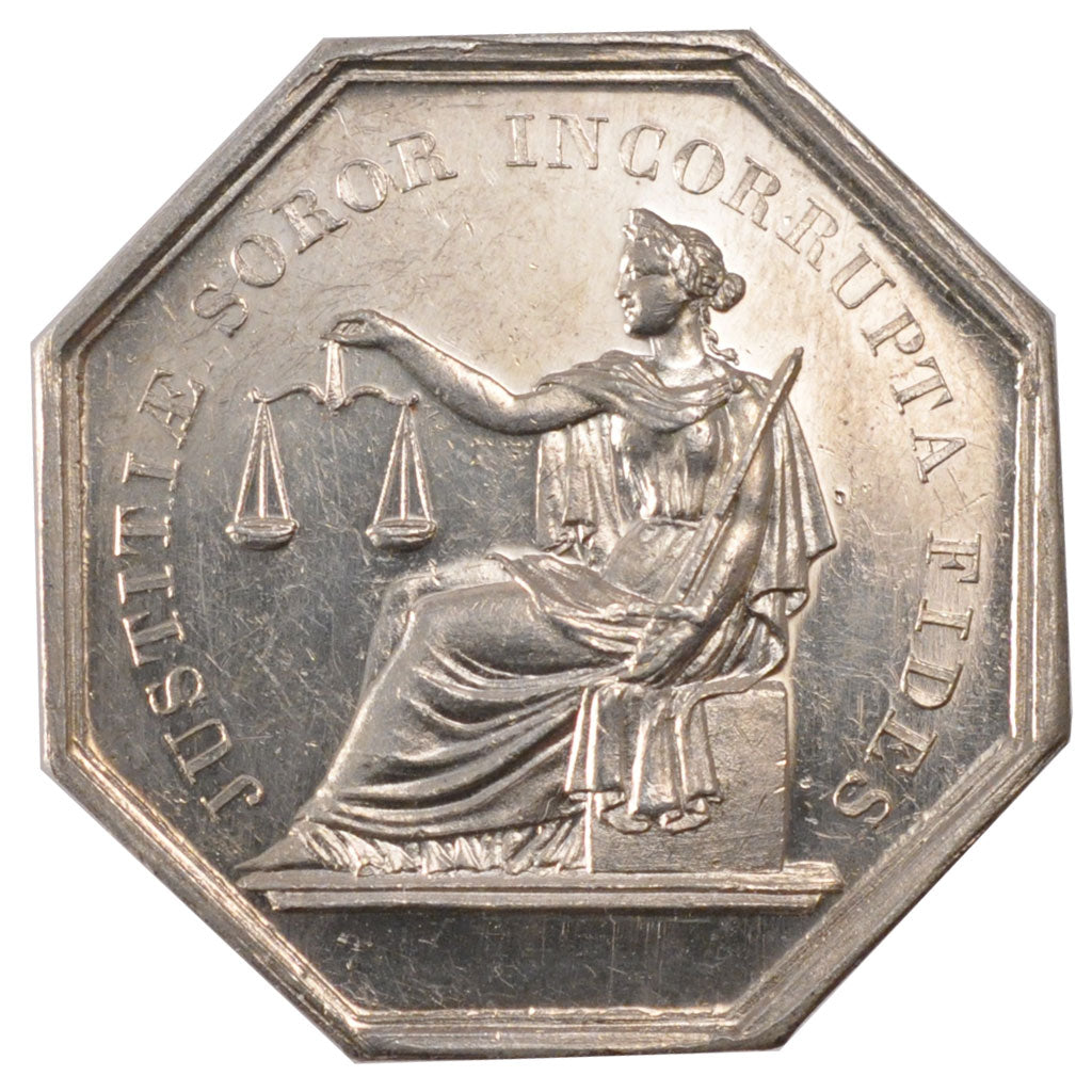 France, Token, Notary, MS(60-62), Silver, Lerouge:52