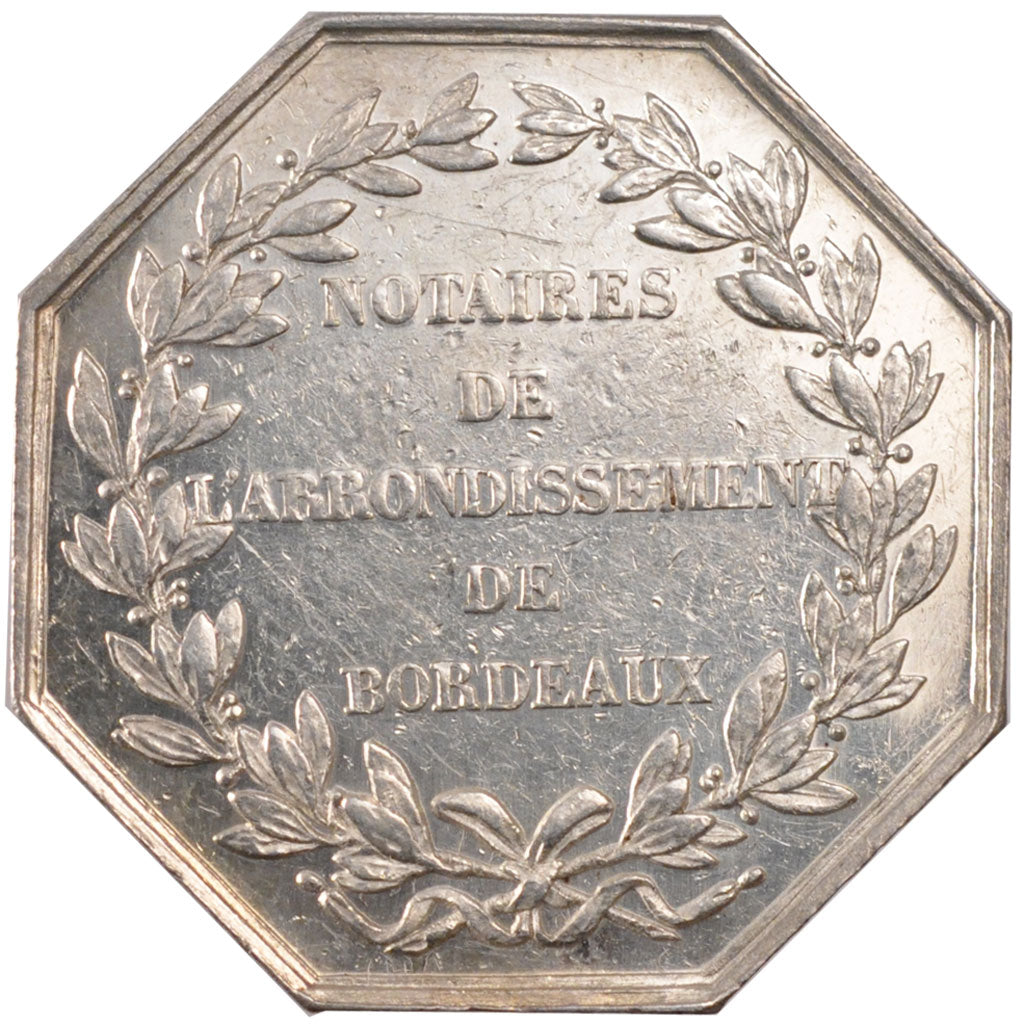 France, Token, Notary, MS(60-62), Silver, Lerouge:59