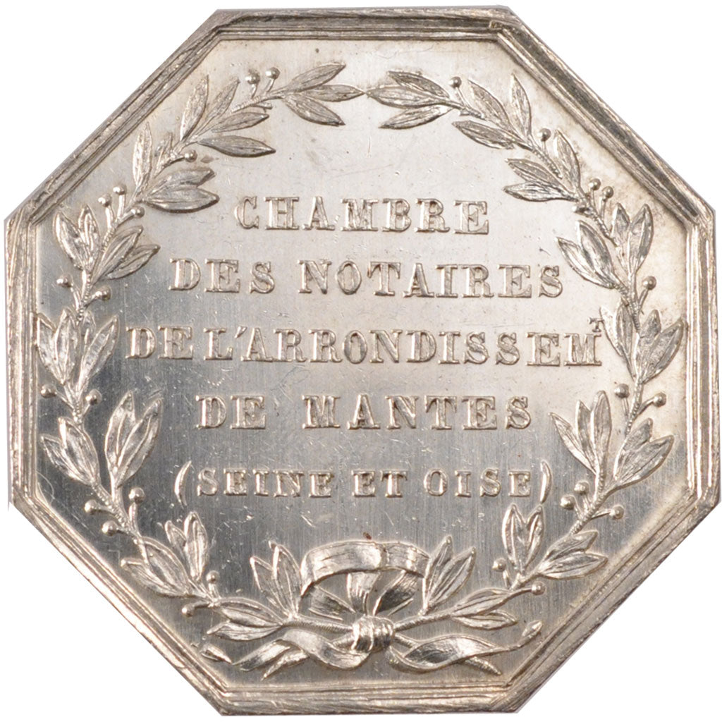 France, Token, Notary, AU(55-58), Silver, Lerouge:182